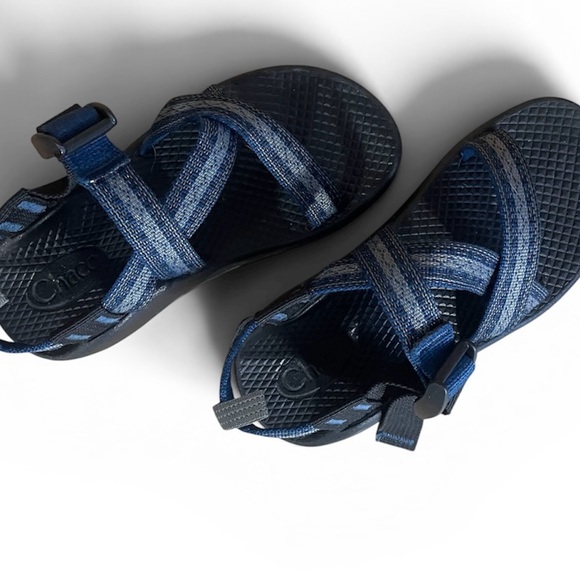 Chaco Z/1 Classic Sandals Blue Adjustable Hiking Trail Water Outdoor Kid Size 12 - Picture 5 of 9